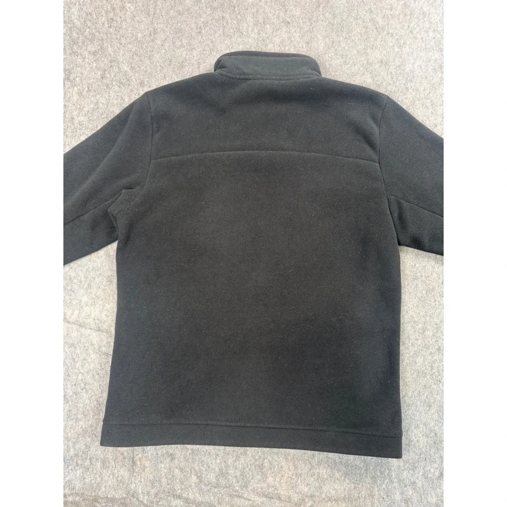 The North Face Fleece Jacket Mens M Black Polyester Full Zip Pocket Outdoor Hike
